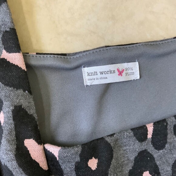 Knit Works dress womens Plus Size  20 1/2 Rockabilly Pin Up flair Skirt Dress - Picture 5 of 10